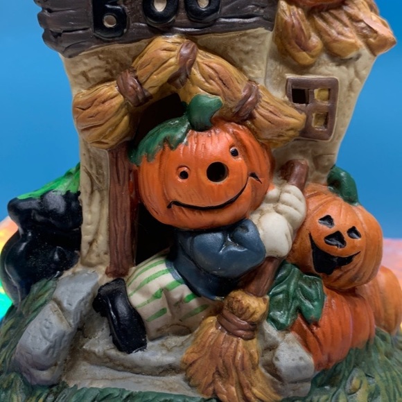 VTG Ting Shen Illuminated porcelain Halloween table piece with 3' cord - Picture 13 of 13